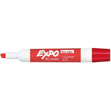 Dry Erase Marker Chisel Tip - Red
